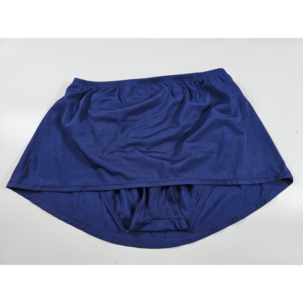 Motherhood maternity size medium skirt swimsuit thigh covers blue EUC #